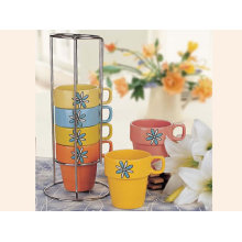 Haonai Stackable Ceramic Coffee Mug/cup